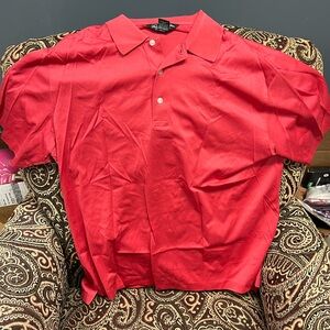 Brooks Brothers performance knit country club polo shirt size medium red